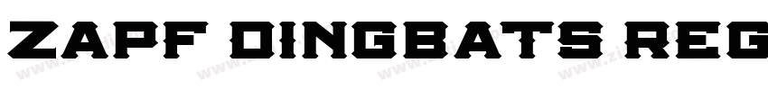 Zapf Dingbats Regula字体转换
